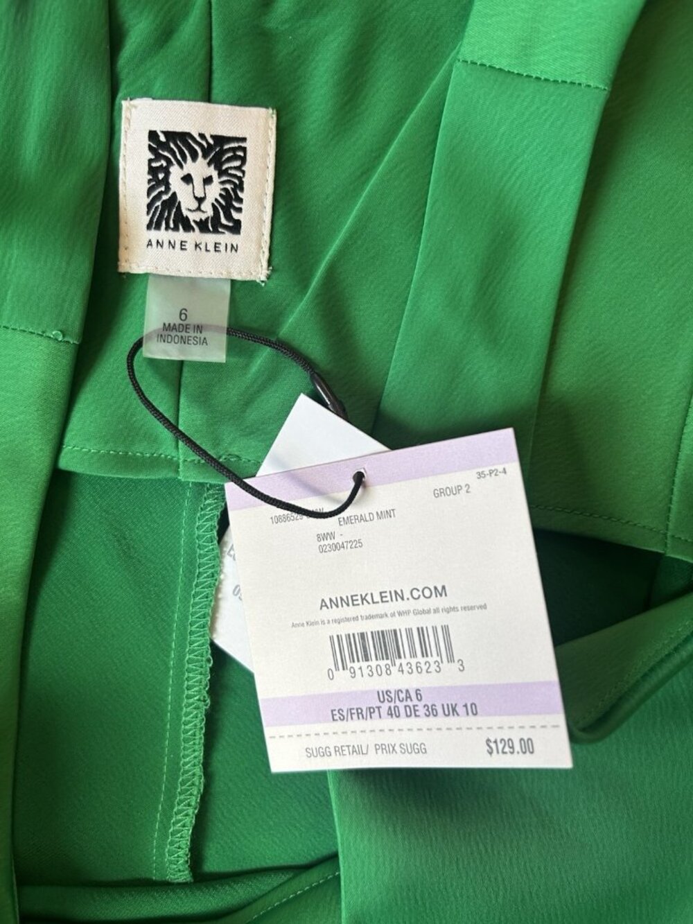 Anne Klein Sheath Midi Dress Size 6 NWT Sleeveless Green spring Wedding Guest - Picture 4 of 16